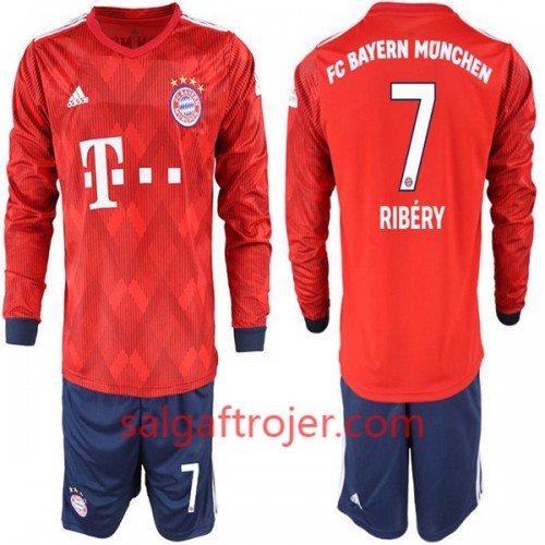 FC Bayern München Fodboldtrøjer Ribery 7 Børn Hjemmebanesæt 2018/19 Langærmet FC Bayern München Fodboldtrøjer Ribery 7 Børn Hjemmebanesæt 2018/19 Langærmet